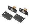 2pcs Magnetic Door Catch Silent Adjustable Latch For Closet Pantry Cabinet Black Stainless Steel Brass Post Quiet Closure