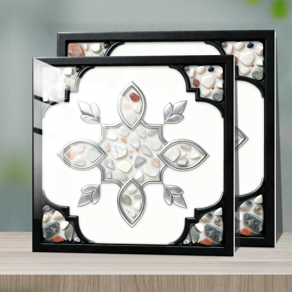 Waterproof 3D Tile Stickers Self-Adhesive PVC Wall Decals - Herringbone & Brick Style for Kitchen Backsplash Decor - Multi Designs