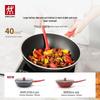 ZWILLING NOW plus 30cm Black Non-Stick Stir-Fry Pan Set