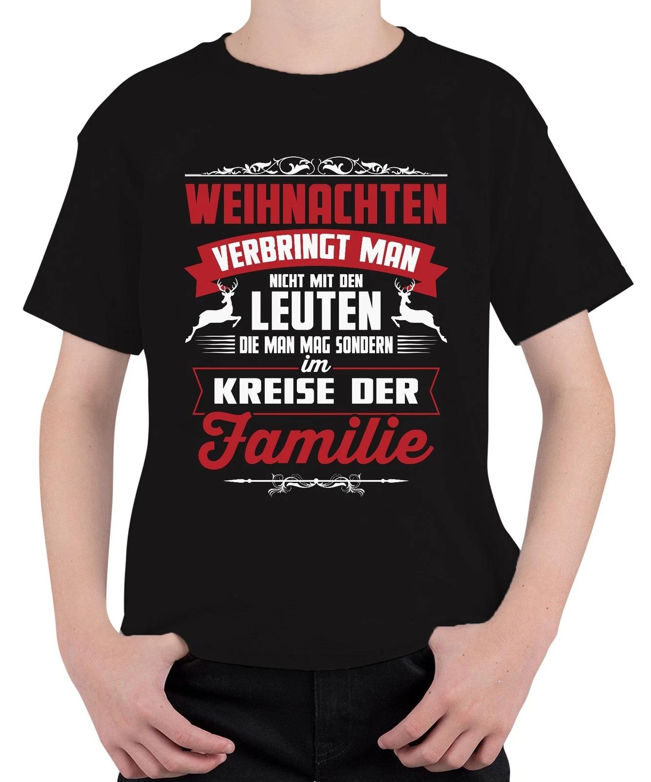 Weihnachten verbringt man mit Leuten Familie Lustiger Spruch - Weihnachtsgeschen L
