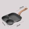 Medical Stone Four-hole Fried Egg Pot Household Non-stick Flat Bottom Egg Dumpling Pot Breakfast Eggs Hamburger Frying Pot Tools