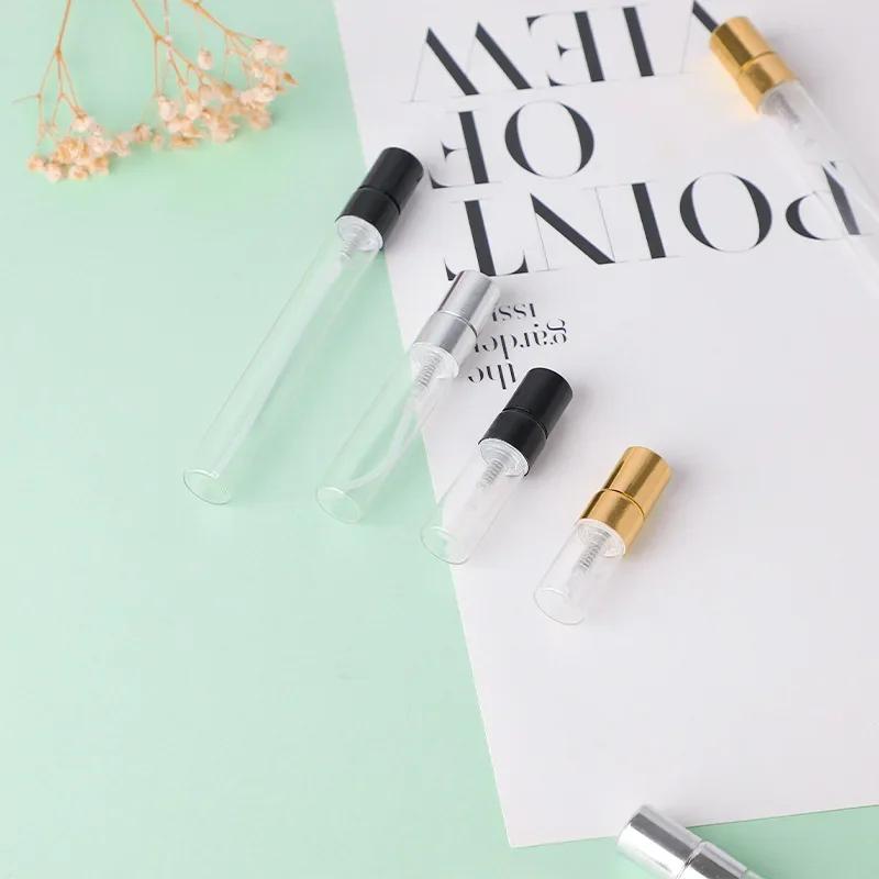 2ml 3ml 5ml 10ml Clear Portable Mini Perfume Refill Glass Atomizing Bottle Spray Empty Cosmetics Bottle Sample Test Tube Vials