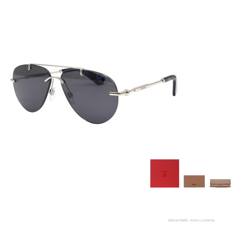 

Burberry METAL LOGO Collection Aviator Sunglasses Women s Silver 60 серебряный