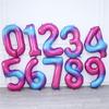 40inch 0 1 2 3 4 5 6 7 8 9 Pink Blue Dot Star Number Foil Balloons Birthday Party Decor Children's Toy Baby Shower Helium