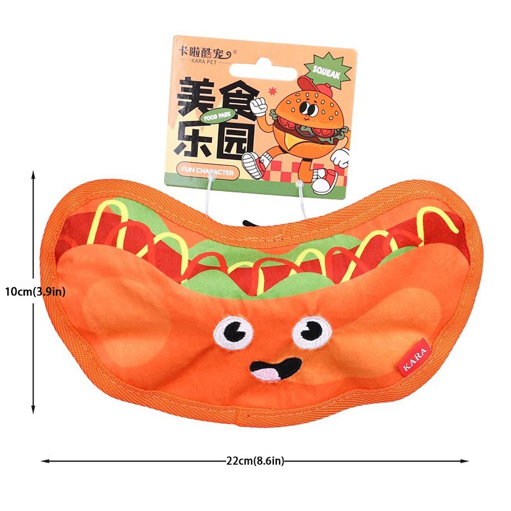 Dog Toys That Are Chewy Teething Self-entertaining and Can Make Sounds To Relieve Boredom Simulated Hamburger Fries Pet Toys