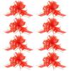 20Pcs Gift Pull Bows Decoration Set Flower-Like Shiny Packaging Pull Flowers for Christmas Wedding Holiday Party Supplies