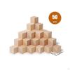 50 Pieces Wood Blocks Building Playing Counting Creative Crafts Math Sorting Toys Small Cubes