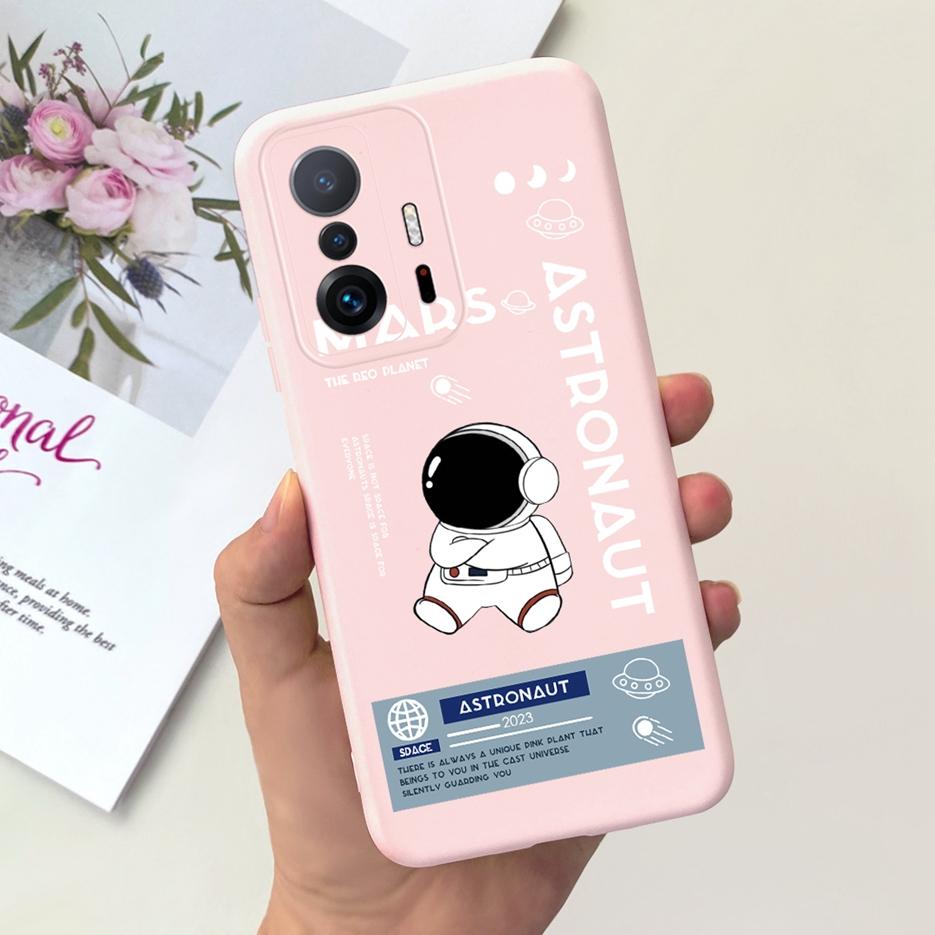 Für Xiaomi Mi 11T Pro Hülle Niedliche Astronauten Cartoon Hülle Weiche Silikon Handyhüllen Für Xiaomi 11T Mi11T Pro 11TPro Fundas Stoßfänger