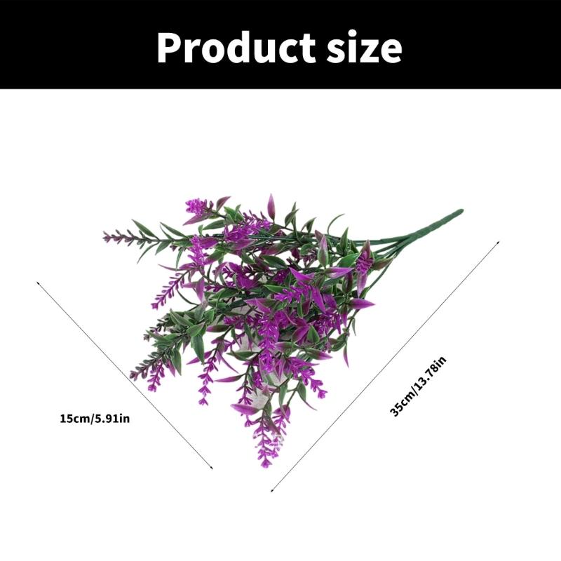 Portable Imitation Lavender Spikes Accessory for Interior Decoration and Atmosphere Enhancement at Weddings and Parties