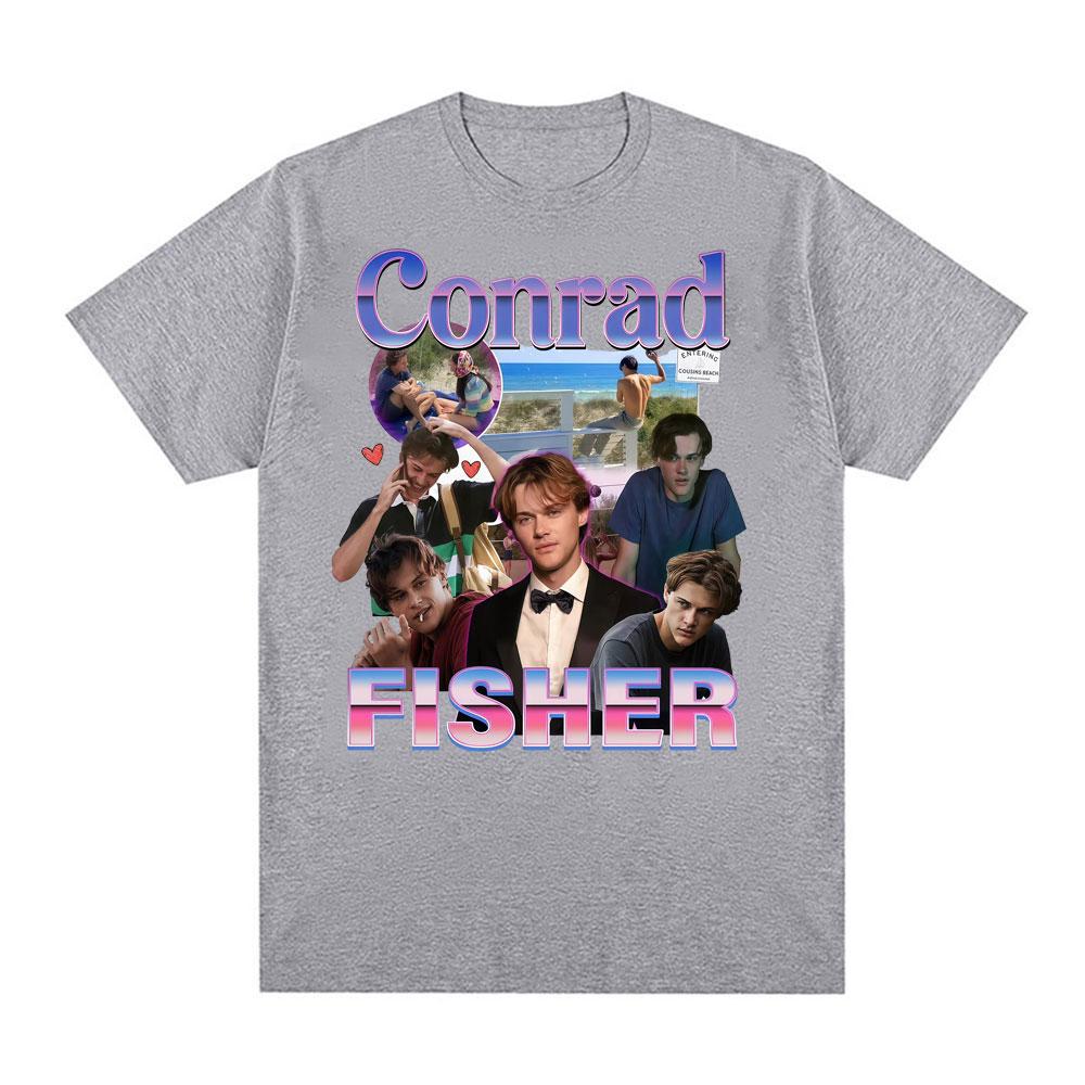 Team Conrad Cousins Beach Graphic T Shirts Unisexs Clothing Conrad Fisher Movie Y2k Tee Shirt Unisex 100 Cotton Oversized Tshirt