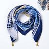 Hot-selling women's autumn and winter warm magnetic triangle neck protection scarf four seasons versatile velvet decorative scarf