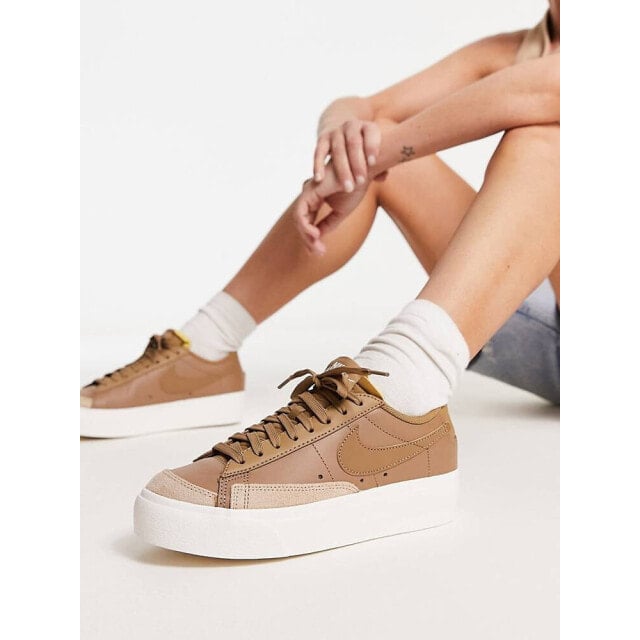 

Коричневые коричневые кроссовки Nike Blazer Low Platform