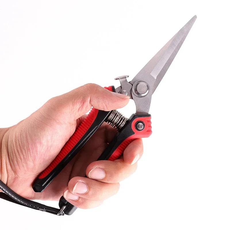 Pruning Shear Branch Scissors Stainless Steel Non-Slip Handle Sharp Garden Fruit Tree Pruning Very Sharp Garden Tools
