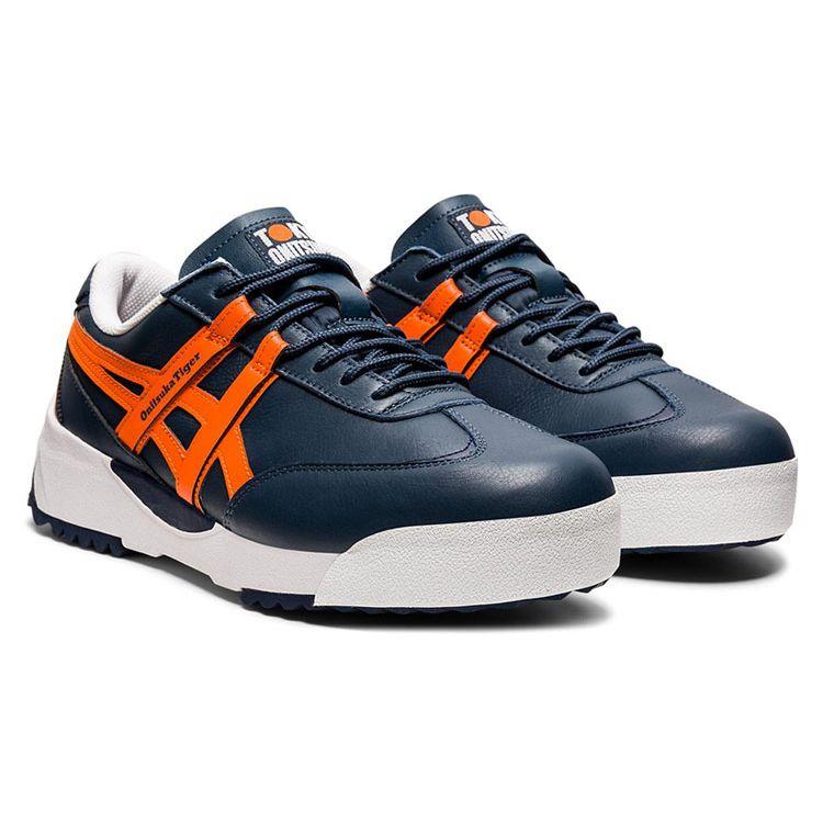 ONITSUKA TIGER Delegation EX Synthetic Leather Non-Slip Wear-Resistant Height Increasing Low-Top Sneakers Unisex Sneakers Deep-Blue 1183A559-400
