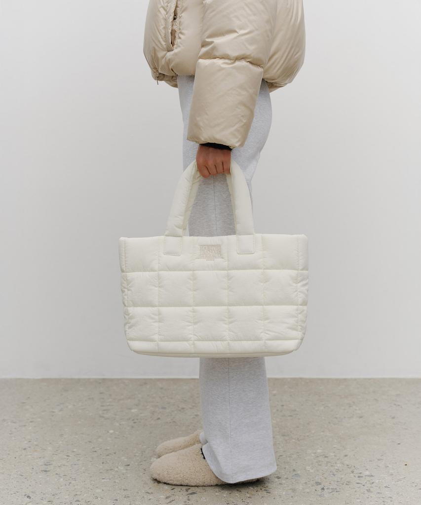 Marith + Franois Girbaud Classic Logo Padding Tote Bag Ivory