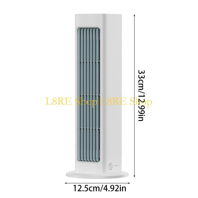 L8RE Bladeless Tower Fan with Remote Control USB Charging Desk Air-conditioning Fan