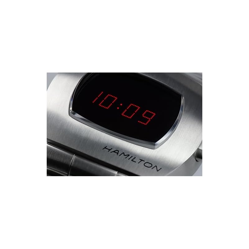 [Authorized Import][Hamilton] HAMILTON Watch, Official Warranty, American Classic PSR Digital Quartz, 41mm x 35mm, Analog, Red Dial, H52414130, Men's