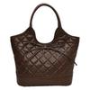 New ultra-light large-capacity handbag bag women's autumn new fashion Lingge bow vegetable basket bag shoulder bag