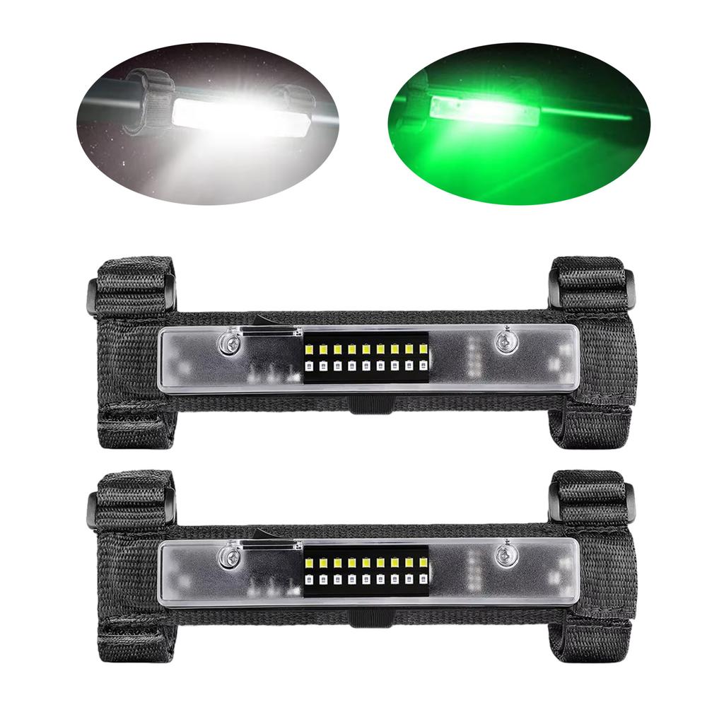 ATV Accessories Roll Bar Cage Mount Dome Lamp UTV Interior Dome Light with Switches Bi Color LED Lights Easy Installation