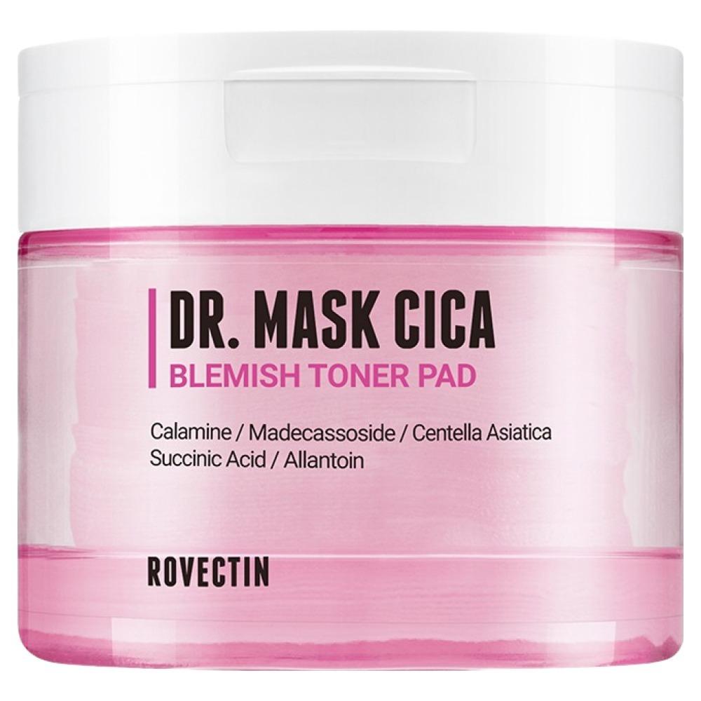 

ROVECTIN Dr. Mask Cica Blemish Toner Pad - Soothing & Trouble Care Daily Facial Pad for Sensitive Skin, 70 Pads (160ml)