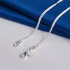 Elegant 925 Sterling Silver Exquisite Multi-Bead Pendant Snake Chain Necklace for Women Fashion Party Wedding Gift Jewelry