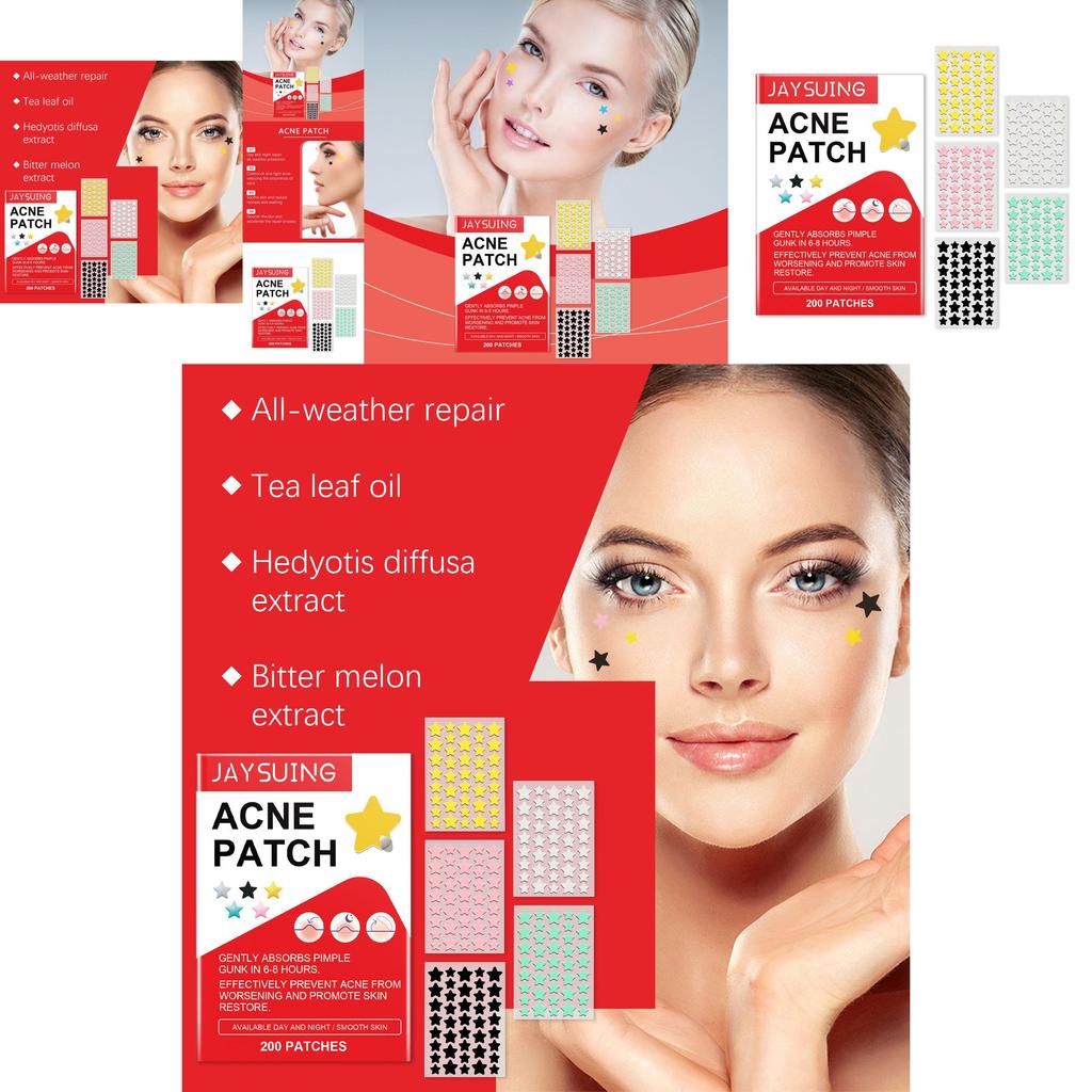 Jaysuing Acne Patches For Effective Spot Treatment And Invisible Skin Care 200 Patches