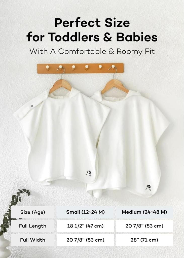 Konny Baby Hooded Towel Prevents Bathing from Getting Bath For Hooded Bath For Babies 0 To 3 Years Old (Konny) Eco-Tex Certified, Cold, Soft,