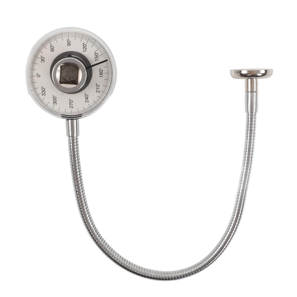 1/2 Inch Drive Torsion Angle Meter 360 Degrees Angle Measuring Tool Angle Gauge Meter Auto Shop серебряный