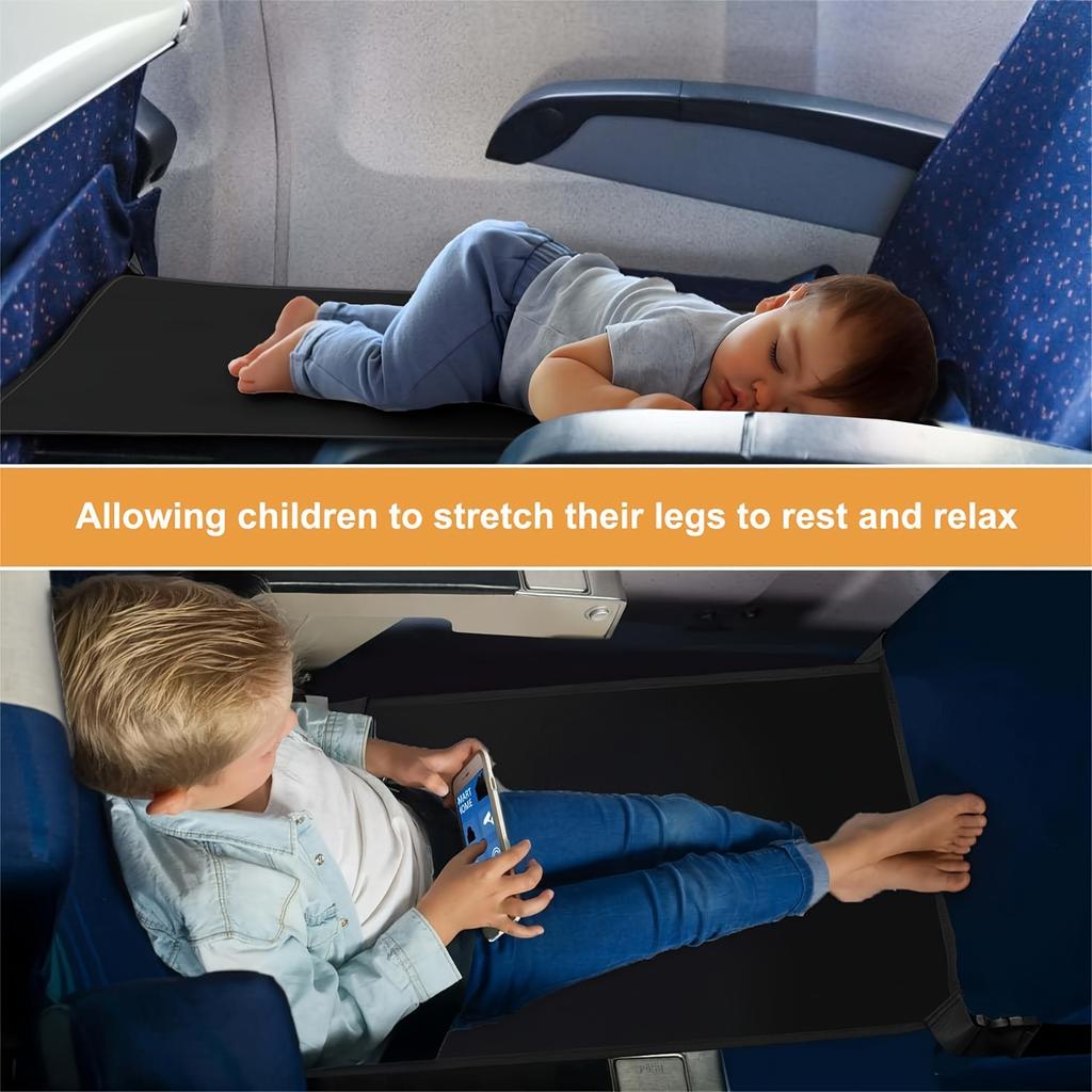 Kids Travel Airplane Bed Portable Children Pedals Beds Foot Leg Rest Hammock Baby Footrest Beds Toddler Airplane Seat Extender