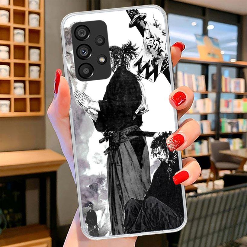 Vagabond Samurai Comic Phone Case For Samsung Galaxy A12 A22 A32 A52 A72 A02S Phone Case Note 20 Ultra 10 S10 Plus A51 A71 A50S