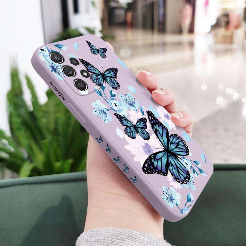 Coque Papillon Aurore Pour Samsung A56 A54 A36 A34 A26 A24 A14 A73 A53 A33 A23 A13 A17 A16 A07 A06 A52 A72 A32 A15 A25 A35 A55 5G
