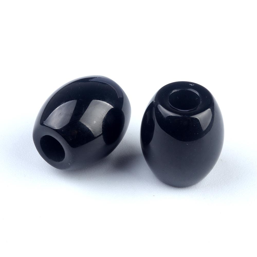 326-Large Hole Crystal Agate Jade Barrel Beads, 16×18mm, 5mm Hole, Jewelry Accessories