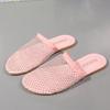 Fashion Women's Slippers Luxury Round Toe Hollow Wedges Diamond Sexy Flats Banquet Sandals Rheinstone Fashion Outdoor Non Slip Slippers