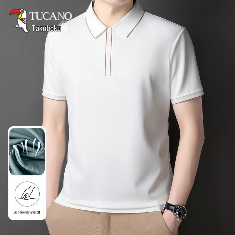 

TUCANO Men s Ice Silk Breathable Short-Sleeve Polo Shirt XL