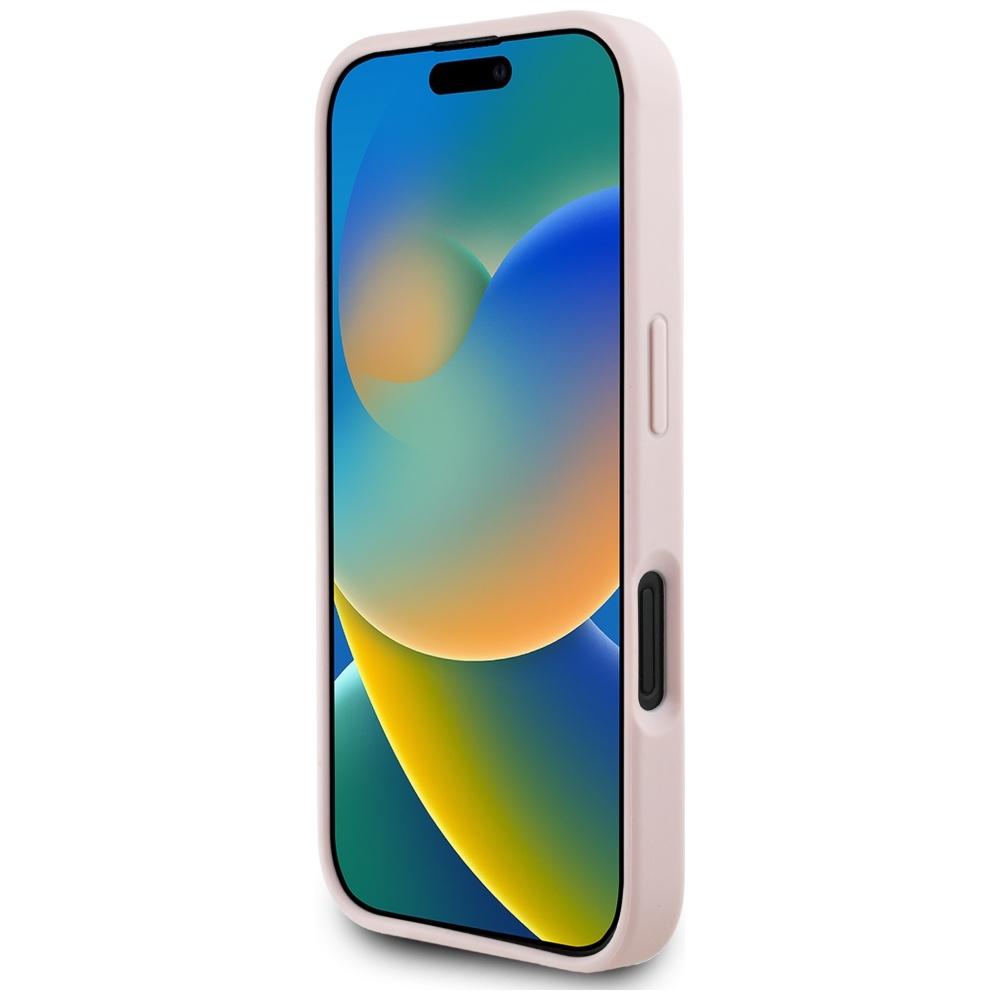 Etui Guess Grained Roses Big 4G Logo Do  Iphone 16 Różowy