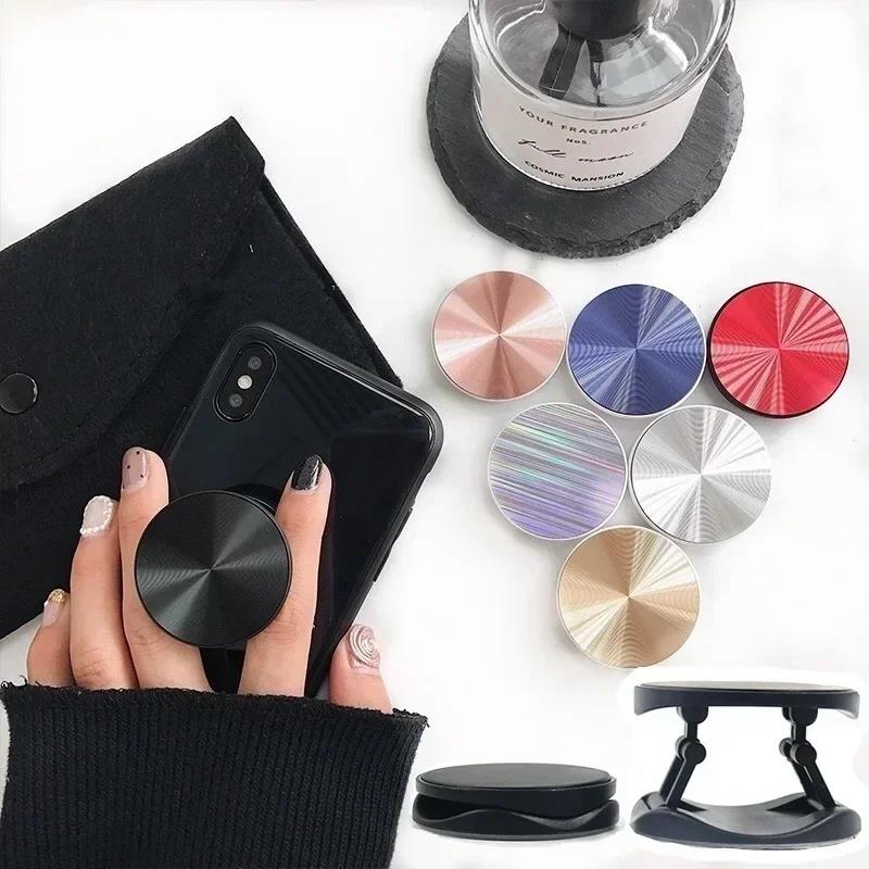 Portable CD Pattern Mobile Phone ABS Stretching Bracket for IPhone Samsung Xiaomi Universal Accessories Finger Ring Stand Holder 1