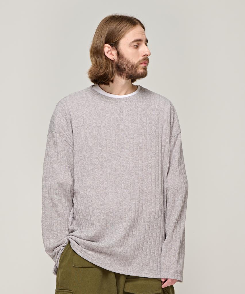 CARGOBROS Cb Ribbed Round Over Knit (Grey)