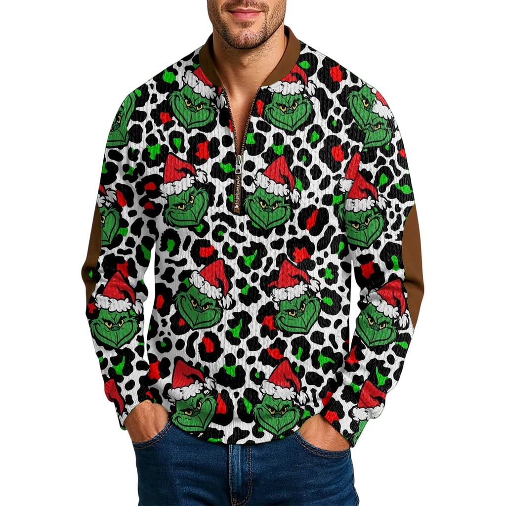 Men'S Outdoor Zipper Long Sleeved Sportswear Casual Sweatshirt