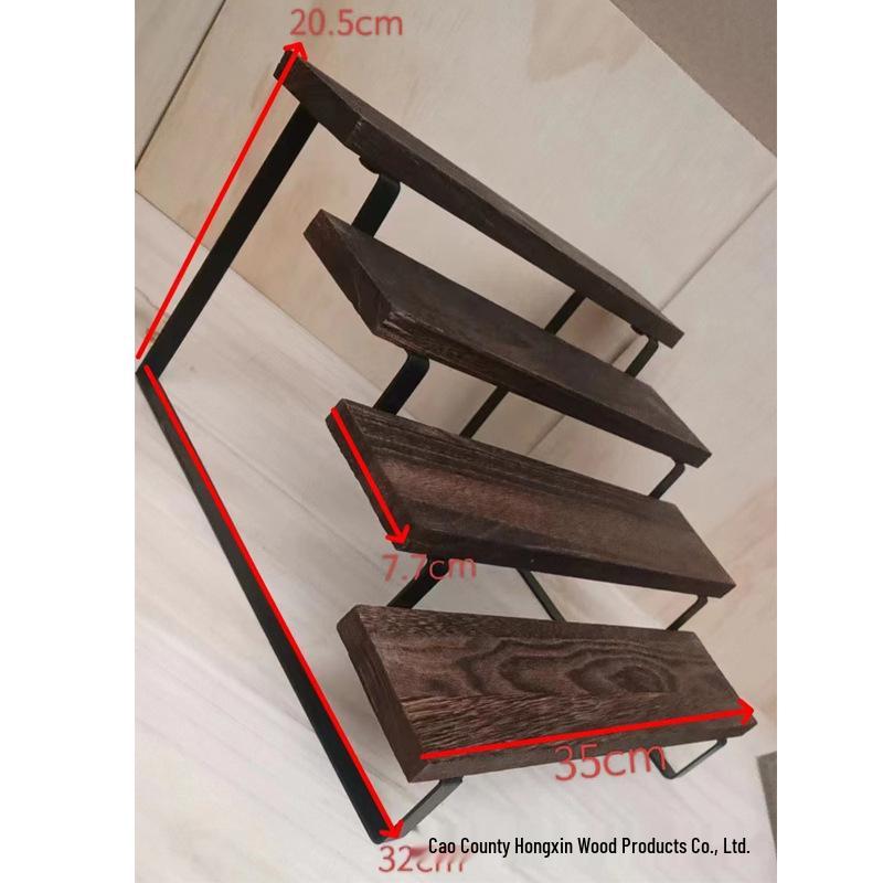 

Четырехъярусная железная и деревянная стойка для десертов и средств для ароматерапии