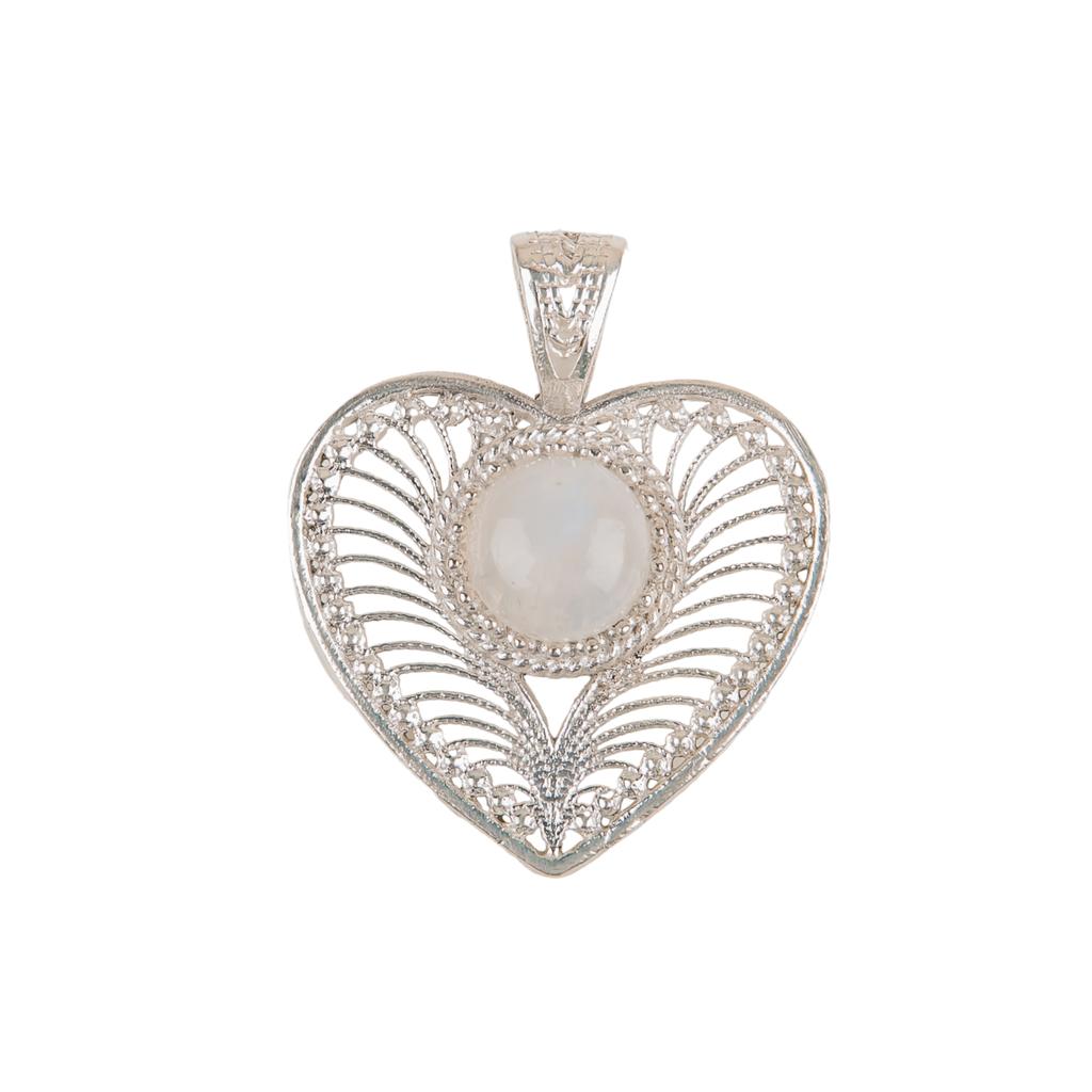 Rainbow Moonstone Gemstone 925 Sterling Silver Jewelry Pendant Anniversary Gift CP-15-34