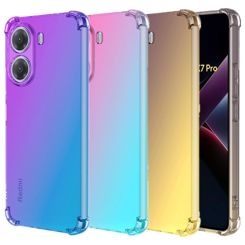 Four-corners Shockproof Gradient TPU Case for Xiaomi Poco X8 Pro Max Protective Clear Cover Fundas Coque Capa
