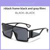 Futuristic Geometric Square Sunglasses With Uv400 Protection For Fashion Streetwear