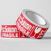 1 Roll Fragile Warning Label Sticker Self Adhesive Easy To Stick Eye-catching Handling Awareness Fragile Warning Label Tag for Shipper