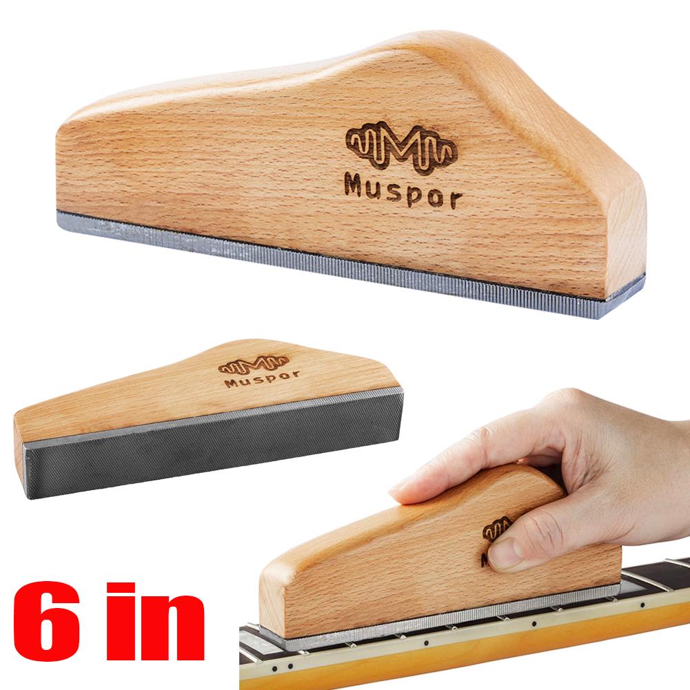 Файлы для ладов гитары, Шлифовальный инструмент для выравнивания ладов, Твердая древесина и Углеродистая сталь, Фасочный файл для торцов ладов, 6 дюймов, Балка для выравнивания ладов, Аксессуары для гитары China Mainland
