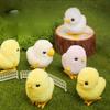 Simulated Plush Parrot Duckling Clockwork Chain Bounce Spring Children Play Home Puzzle Education Children'S Small Toy Gifts