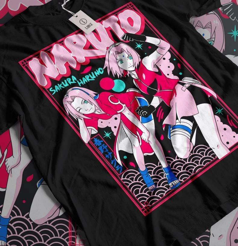 Sakura haruno tshirt naruto hinata hentai waifu anime mio gift shirt all size S