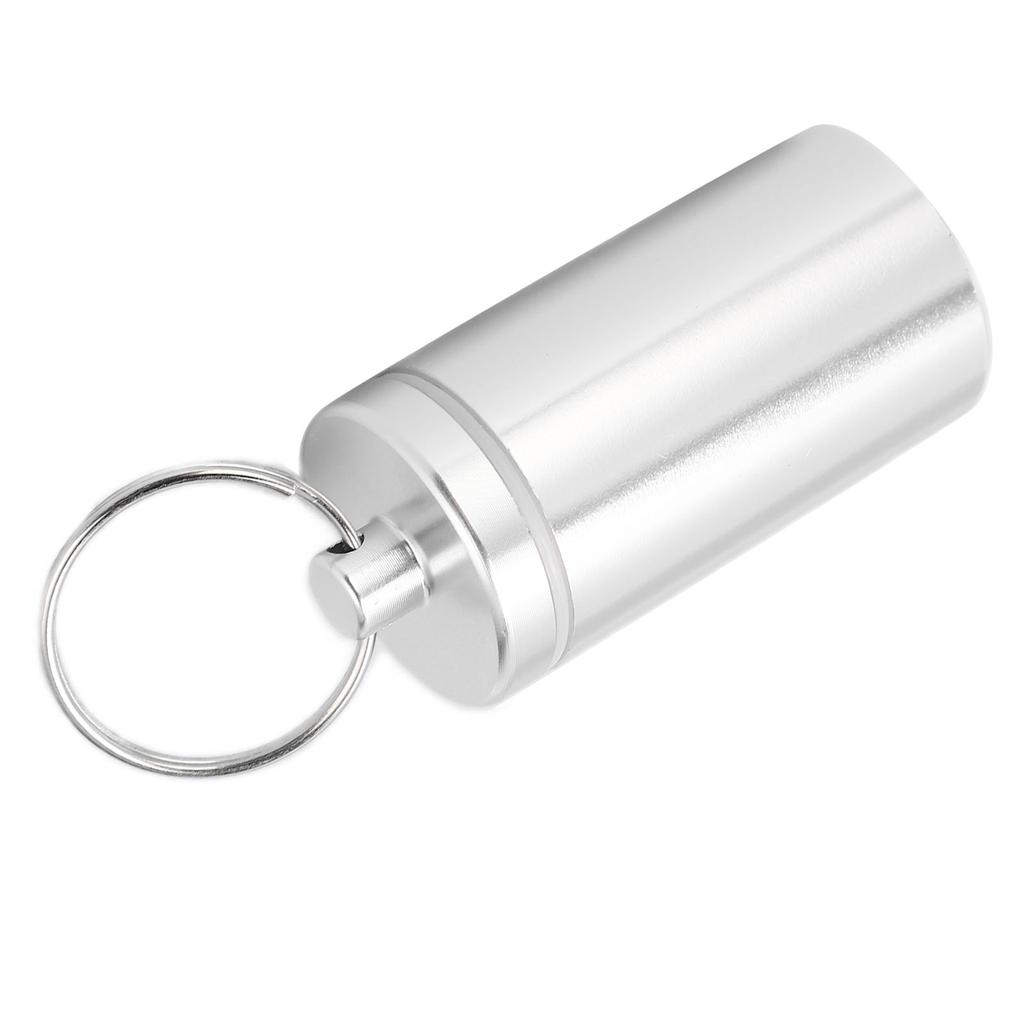 Aluminiumlegierung Medikamentenbehälter Schlüsselanhänger Pillendose für Outdoor-Camping-Wandern