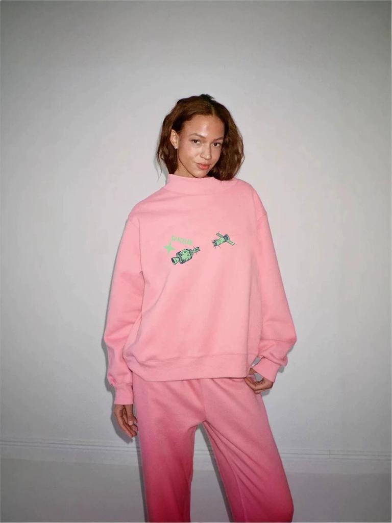 Autumn/Winter Women's Round Neck Long Sleeve Casual Hoodie T-shirt