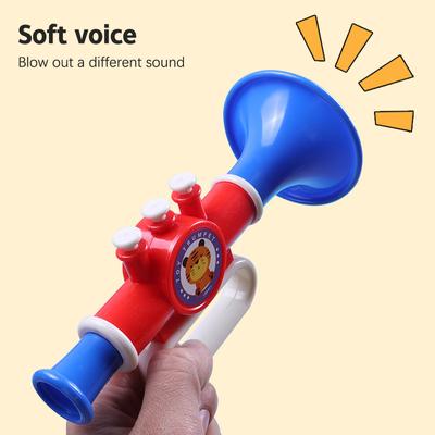 17Cm Mini Üfleme Trompet Ses Değiştiren Düdük Korna Oyuncakları Müzik Çalma Enstrümanı Çocuk Doğum Günü Partisi Hediyesi