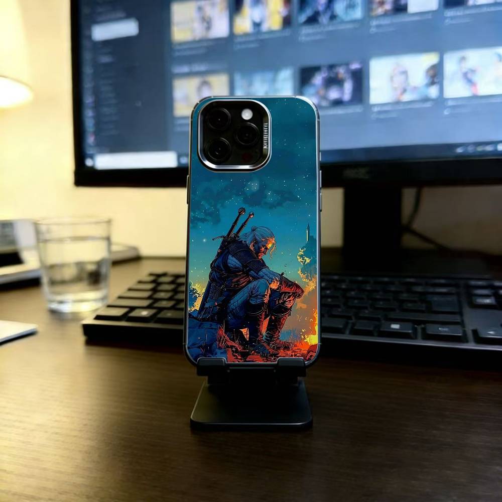 

Video Game Reference Art Phone Case For iPhone 17,16,15,14,13,12,11 Plus,Pro Max,XS,Colorful Silver Black Cover iPhone16